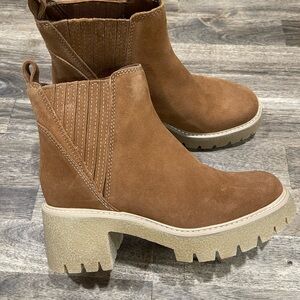 Dolce Vita Brown Suede Ankle Booties
